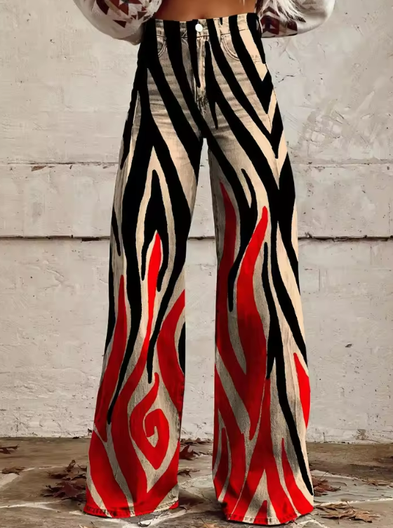 Mcclain - Pantaloni Vintage Boho Eleganti Per Un Sguardo Unico