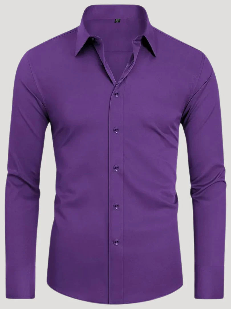 Bordon - Camicia Elasticizzata Non Stirabile Con Bottoni