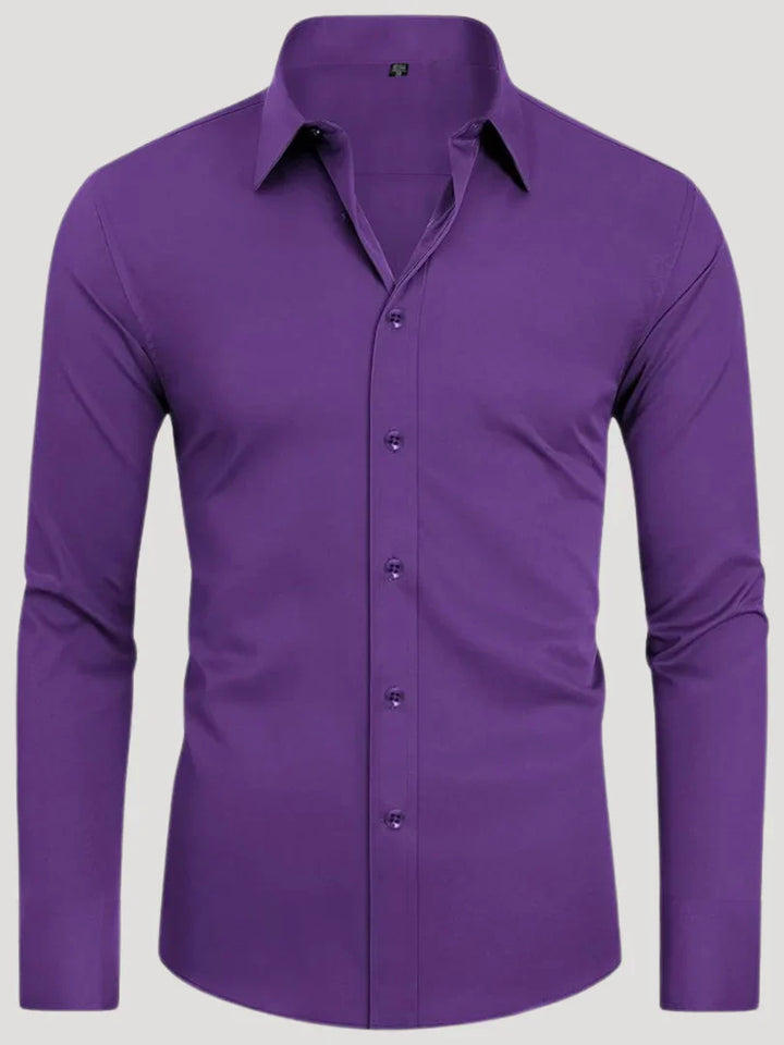 Bordon - Camicia Elasticizzata Non Stirabile Con Bottoni