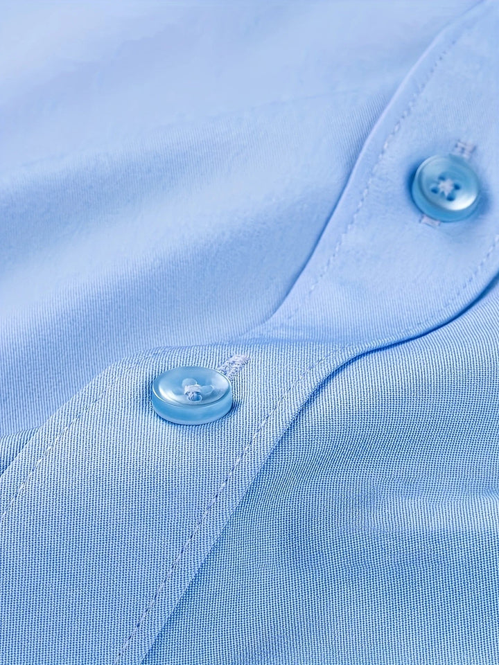 Ezra - Elegante Camicia Vestibilità Aderente Con Bottoni