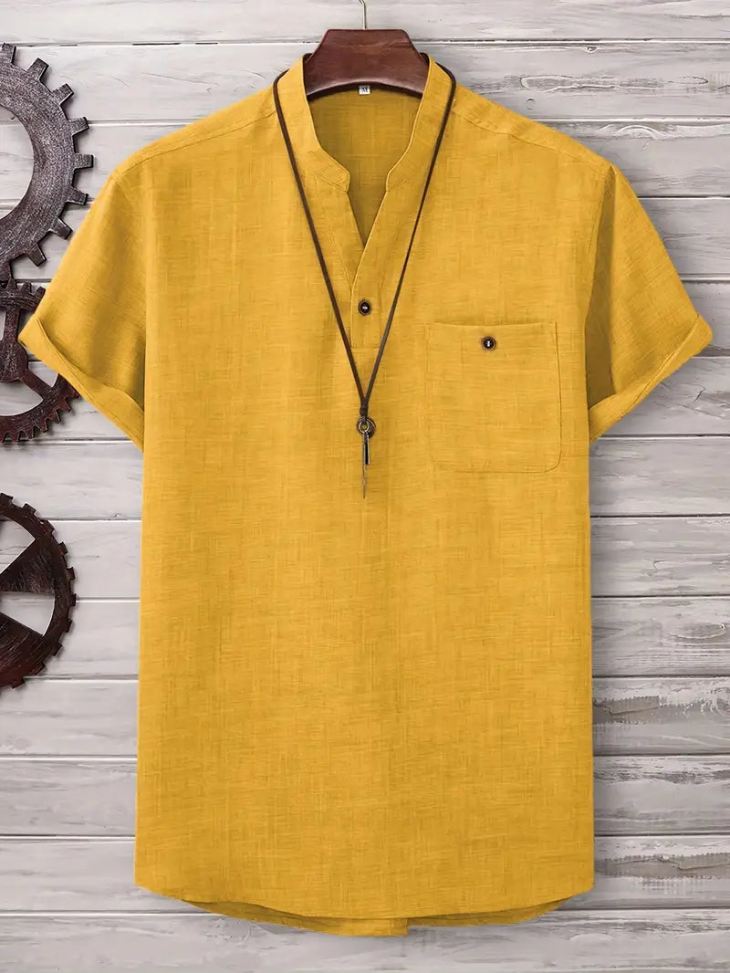 Kieth - Camicia a Maniche Corte Con Tasca Frontale