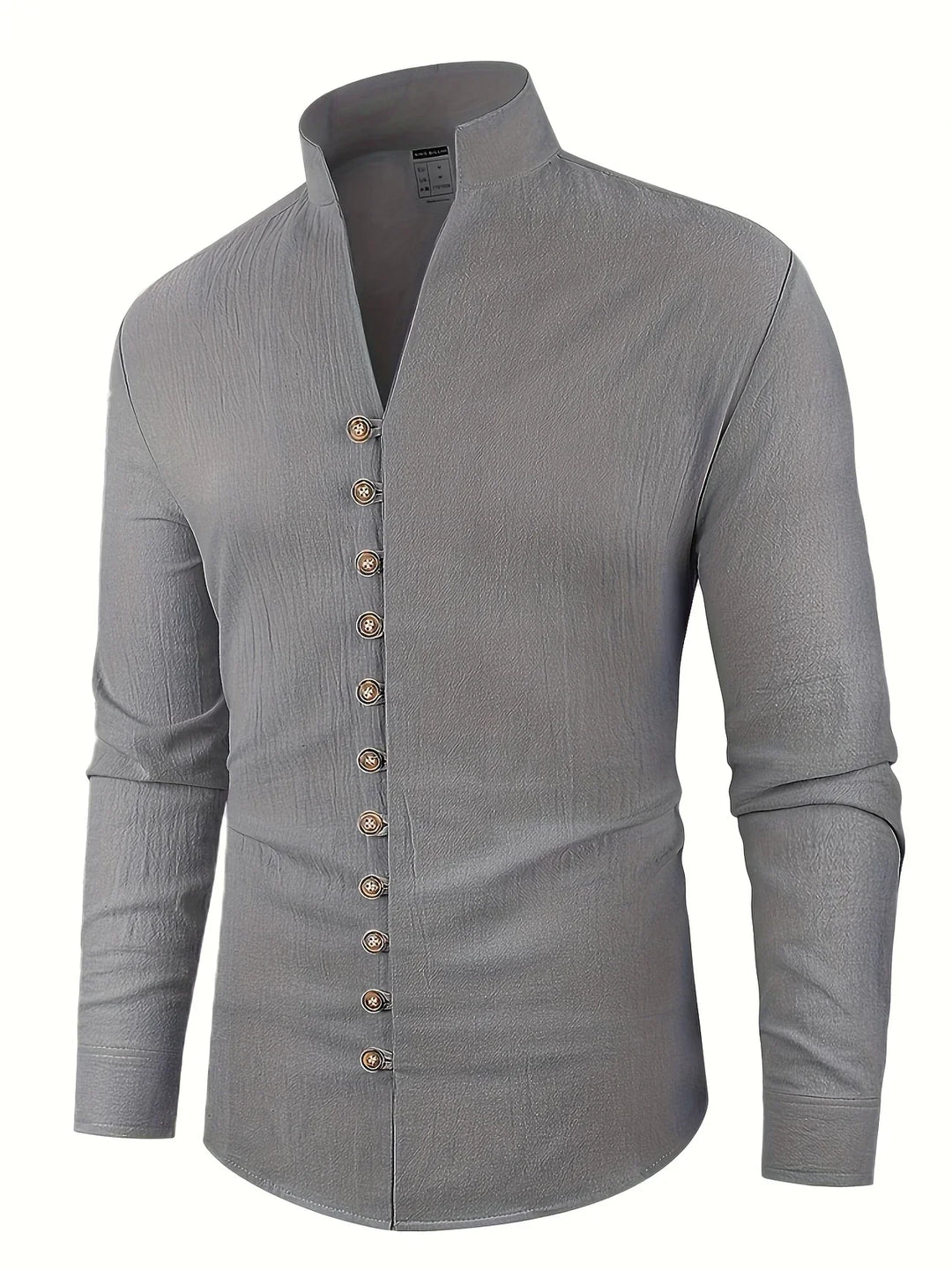 Shayne - Camicia Leggera In Cotone E Lino Con Maniche Lunghe