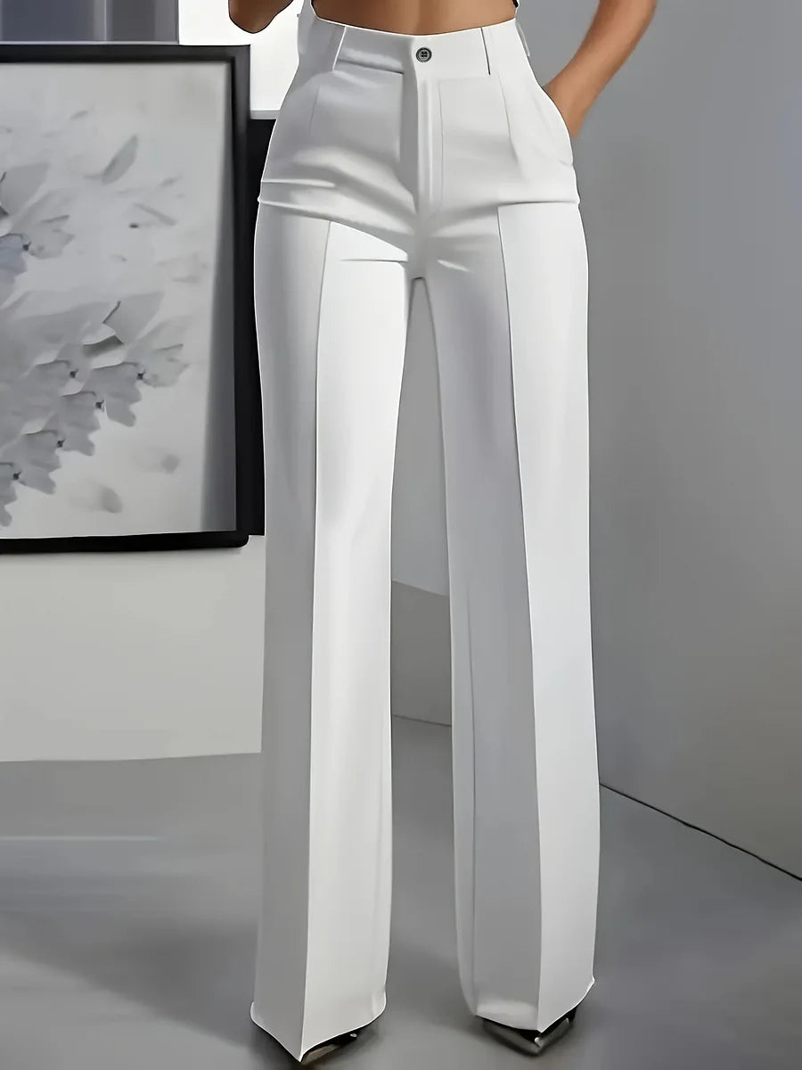 Hodit - Elegante Pantalone Elasticizzato a Vita Alta