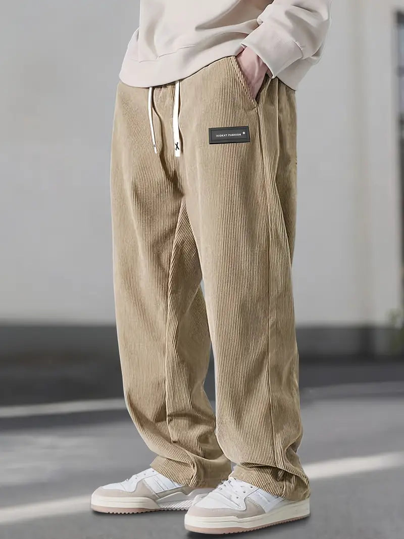 Asher - Pantaloni Gamba Dritta Con Coulisse Vita