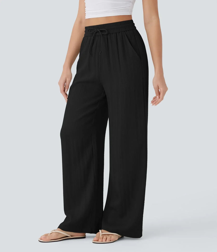 Zafeiria - Pantaloni Di Lino Eleganti
