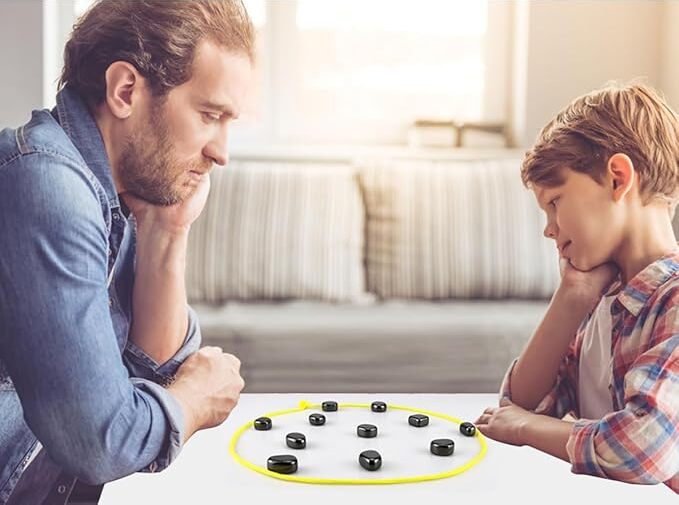 MindSpark - Set Di Scacchi Magnetici Divertente Gioco Di Strategia Per Bambini e Famiglie