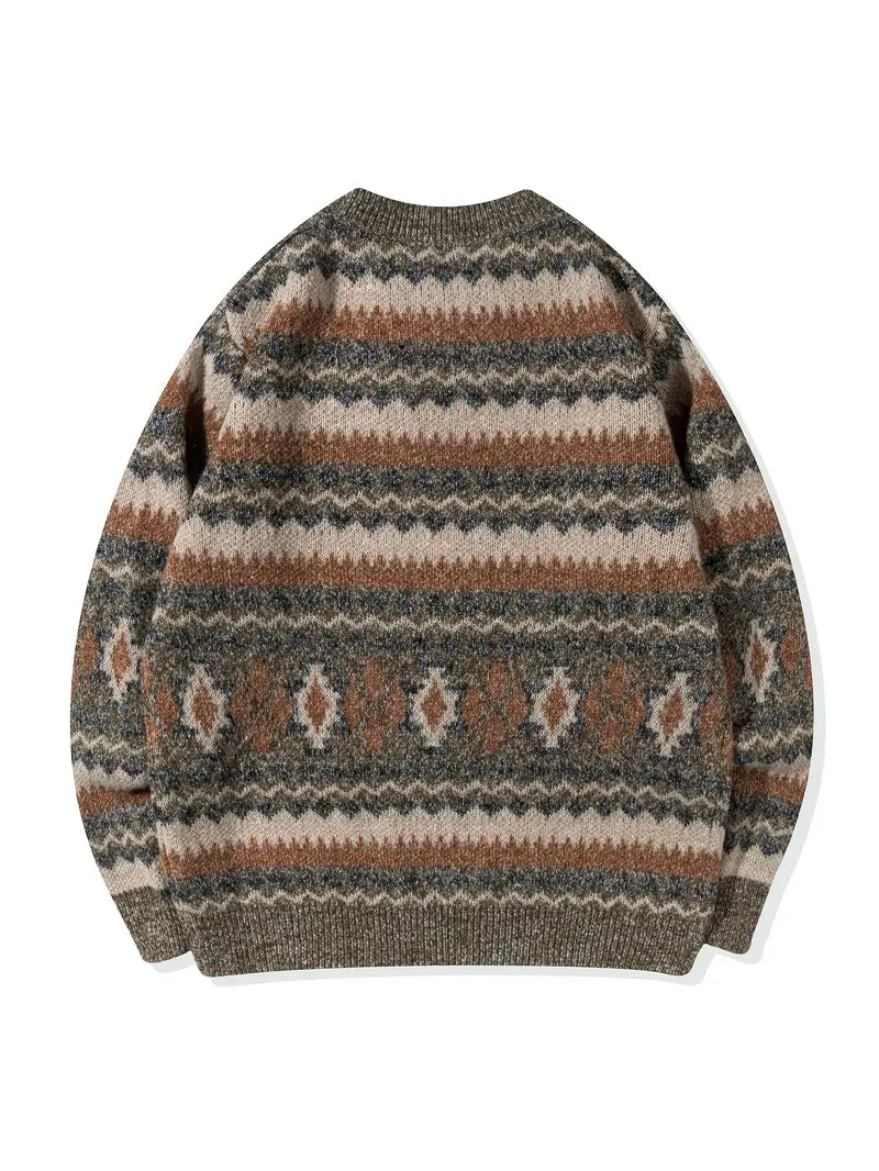 Hartman - Maglione Casual In Maglia Geometrica