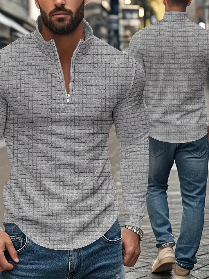 Jarryd - Felpa a Maniche Lunghe Con Mezza Zip