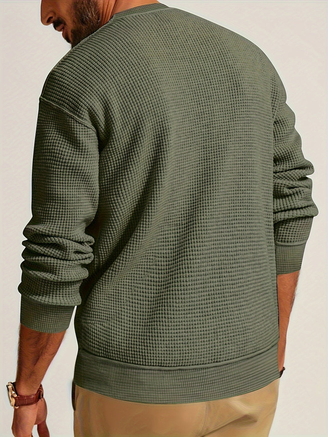 Renaud - Camicia a Maniche Lunghe Con a Waffle