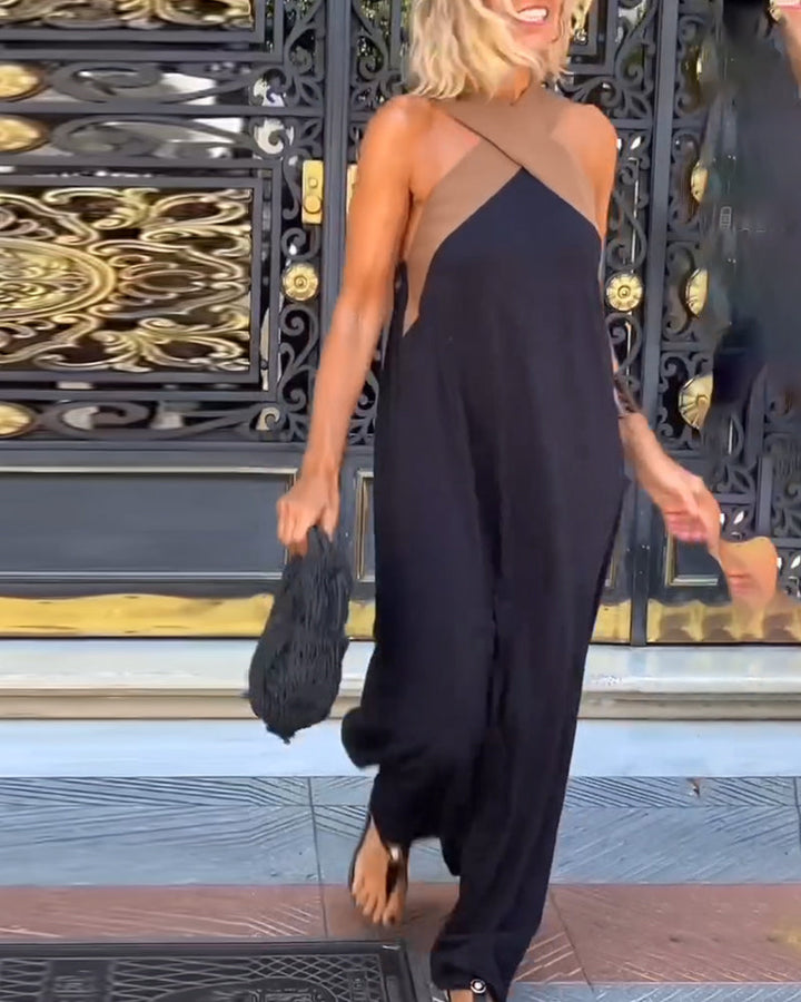 Giana - Elegante Abito Senza Schienale Con Scollo Incrociato