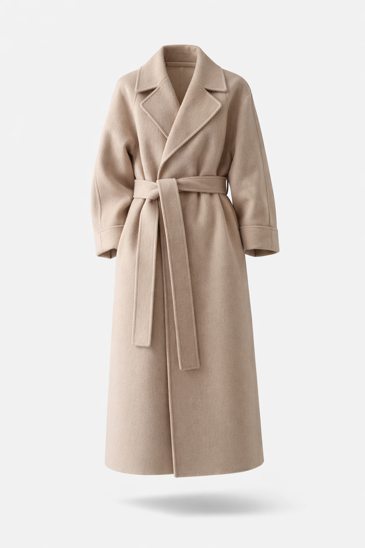 Shulamit - Elegante Soprabito a Maniche Lunghe Con Cintura