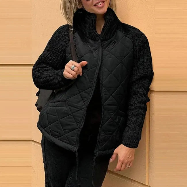 Karoliina - Piumino in Maglia Patchwork