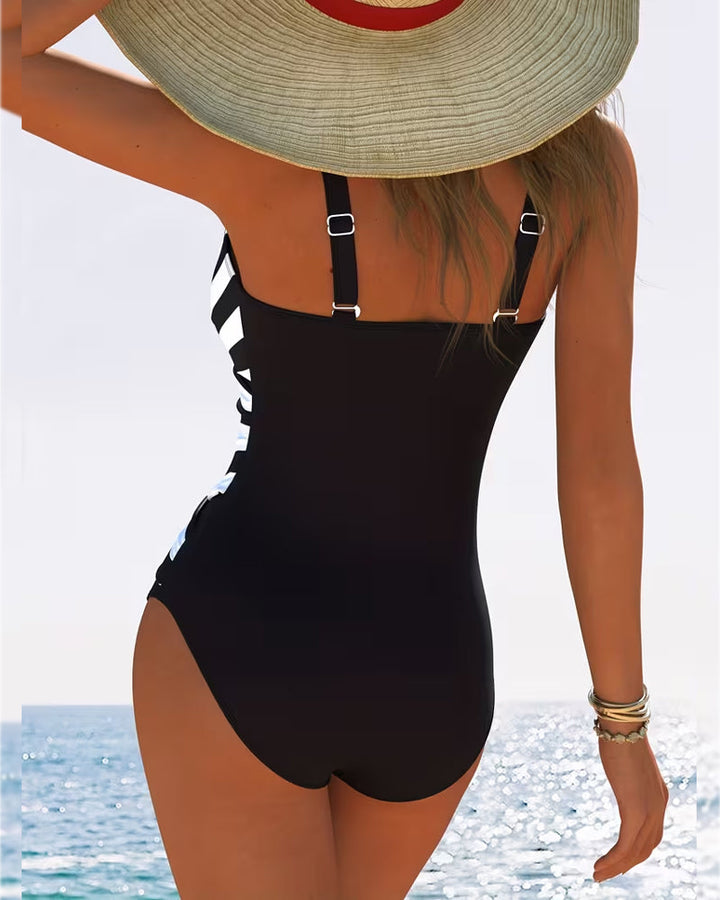 Sulinna - Costume Da Bagno Intero Casual a Righe