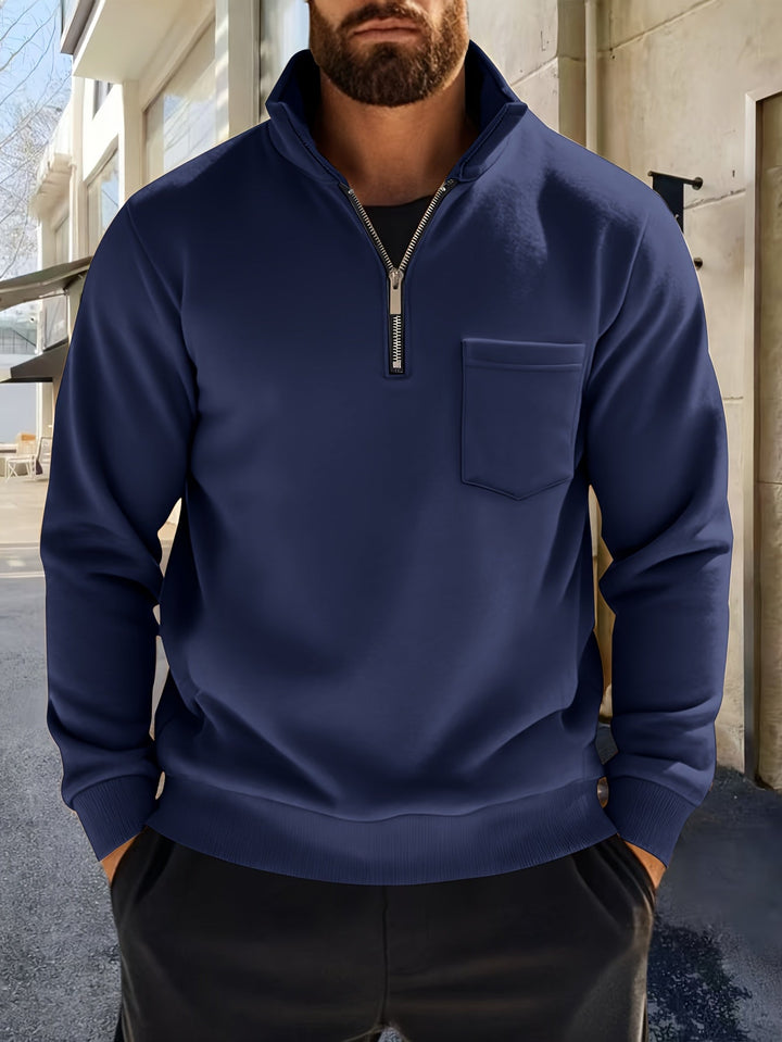Nistor - Camicia A Maniche Lunghe Con Mezza Zip