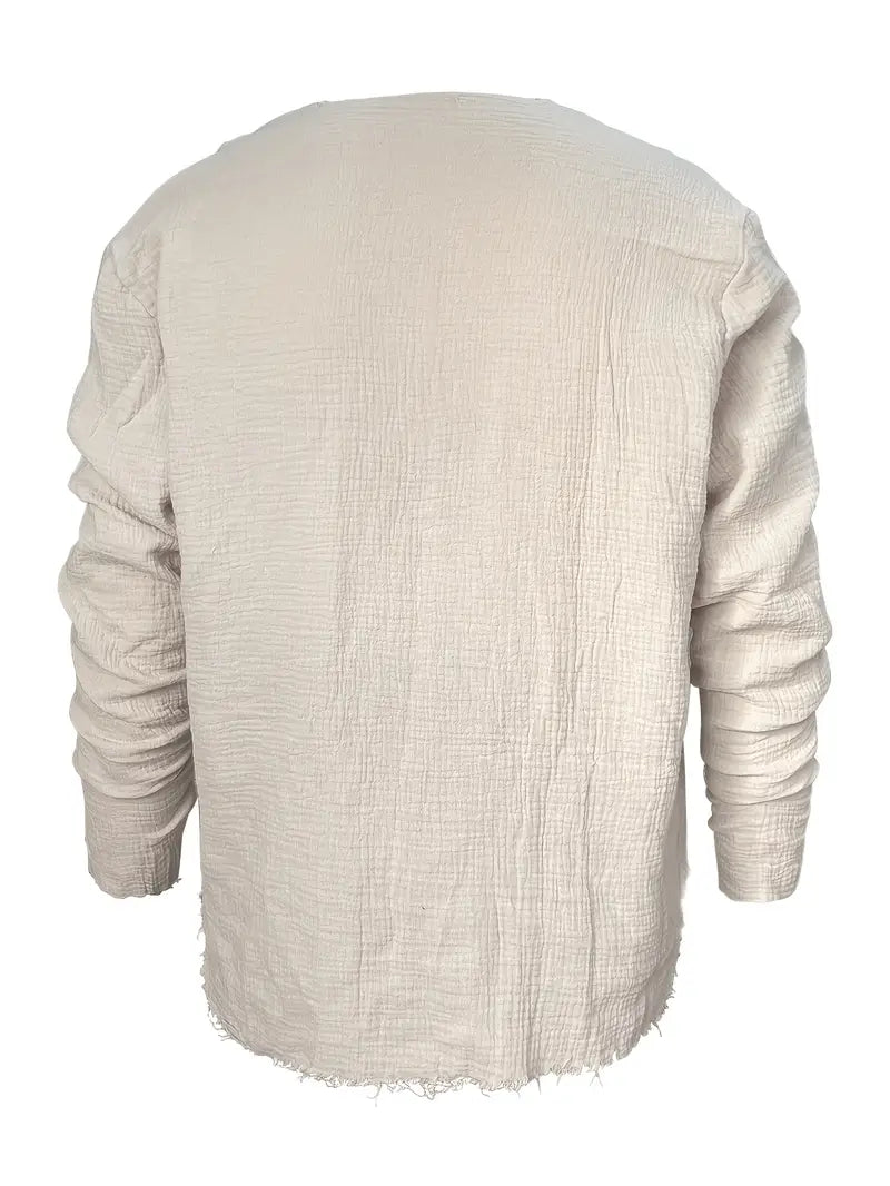 Benson - Camicia Estiva Alla Moda a Maniche Lunghe