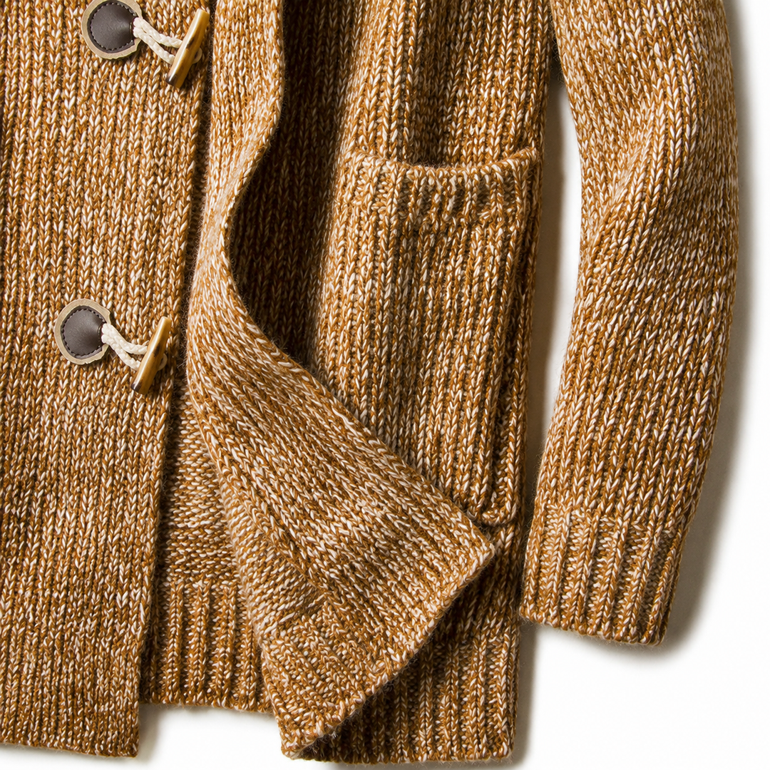 Lyndan - Cardigan Lungo Con Cappuccio E Alamari