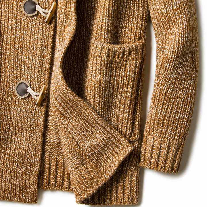 Lyndan - Cardigan Lungo Con Cappuccio E Alamari