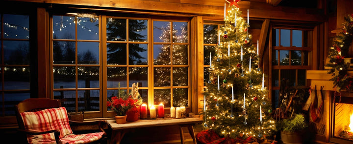 TreeLume - Candele LED Per Albero Di Natale Con Gancio a Sfera Di Cristallo