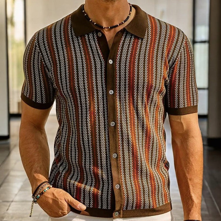 Stark - Elegante Camicia a Maniche Corte Con Bottoni