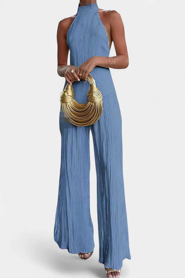 Lucindra - Top e Pantaloni Asimmetrici Con Pieghe