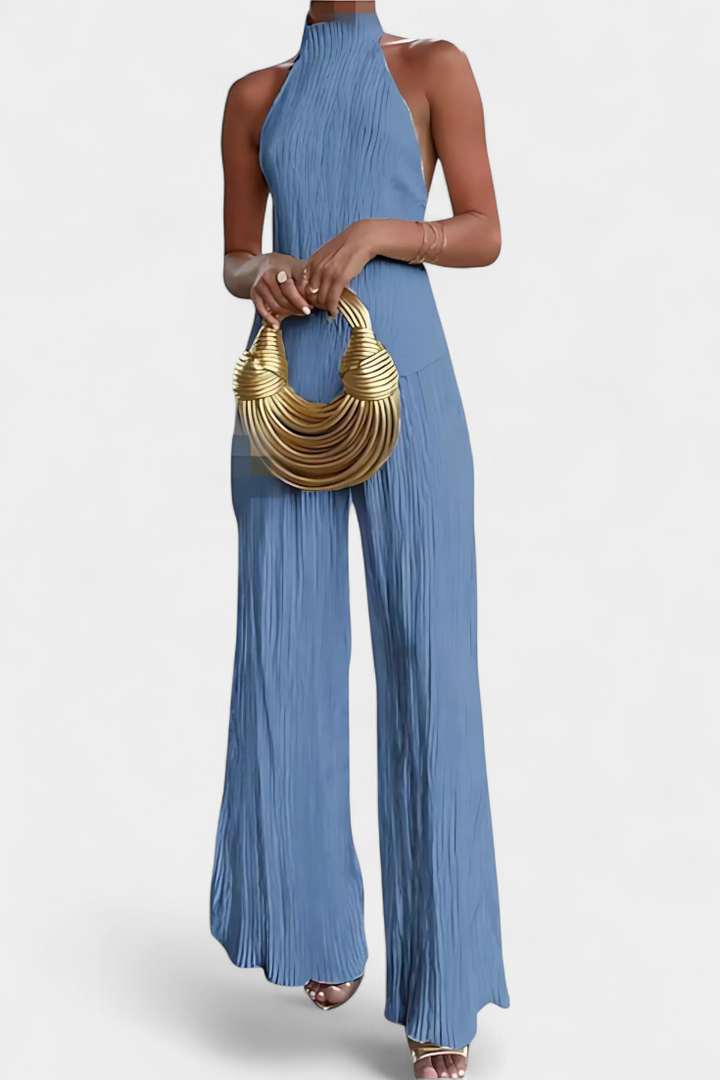 Lucindra - Top e Pantaloni Asimmetrici Con Pieghe