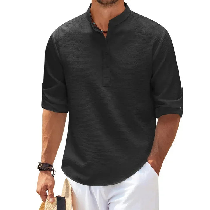 Tjeerd - Camicia Casual a Maniche Lunghe