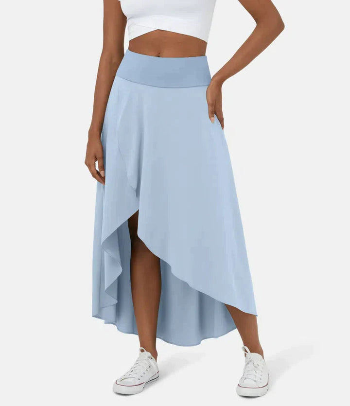 Keisha - Gonna Midi Casual Con Vita Alta E Gonna Svasata Profonda