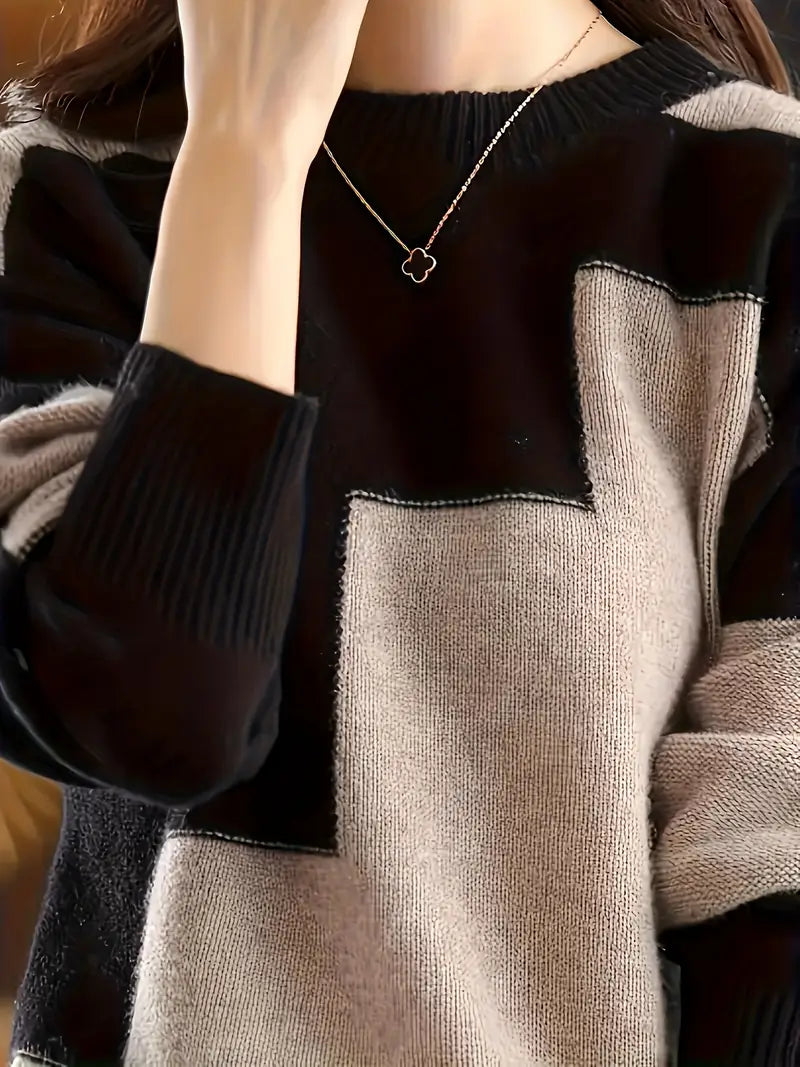 Gala - Elegante Maglione a Maniche Lunghe Con Motivo Geometrico