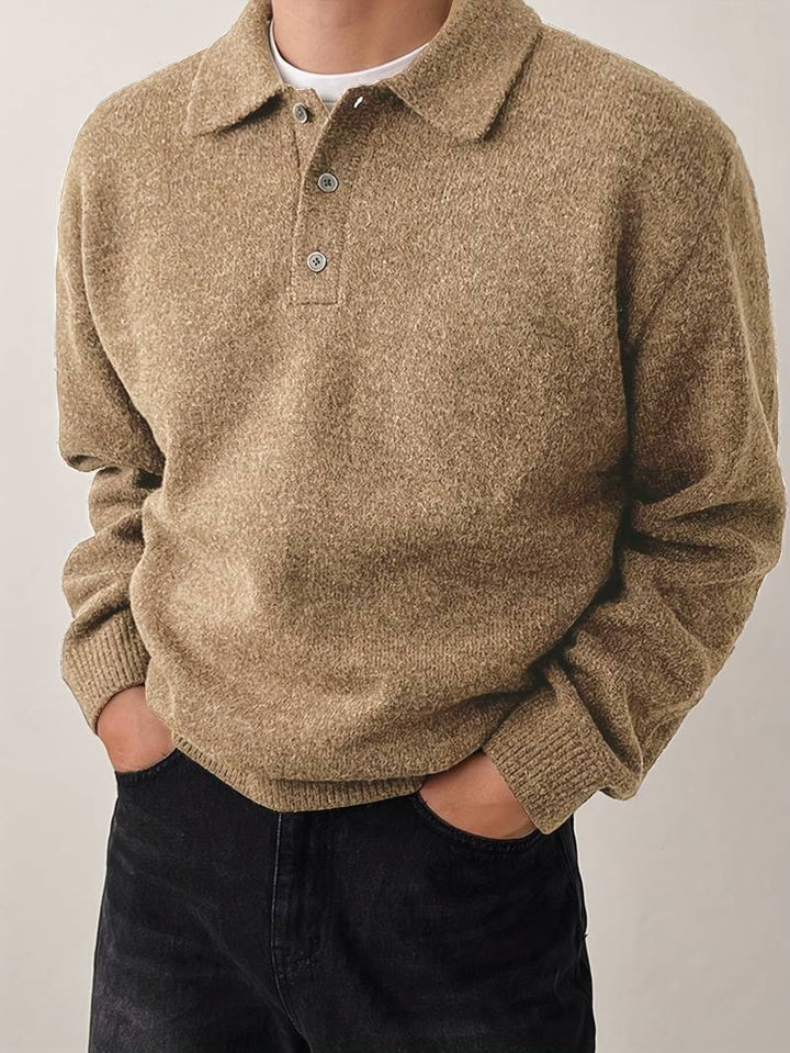 Eliran - Elegante Maglia a Maniche Lunghe Con Collo Alto