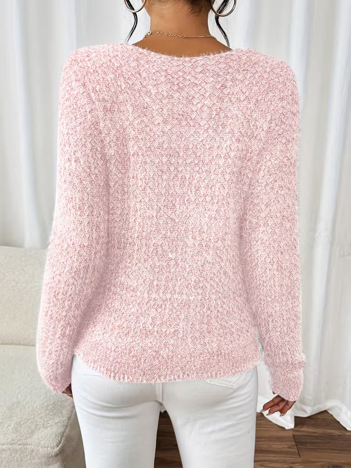 Aderah - Maglione Ampio Con Scollo a V