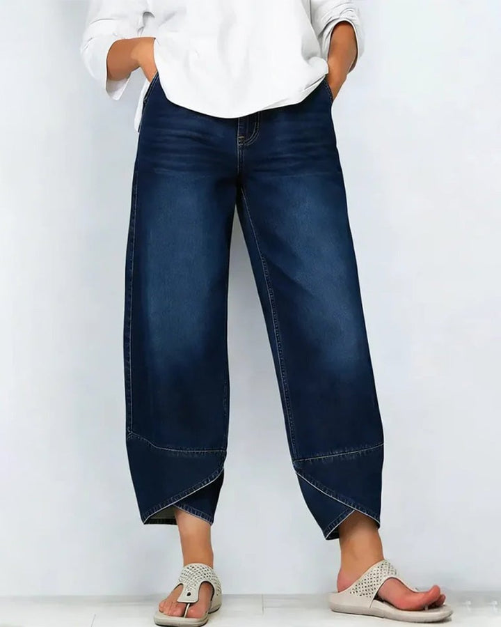 Synira - Jeans Casual a Zampa Corta