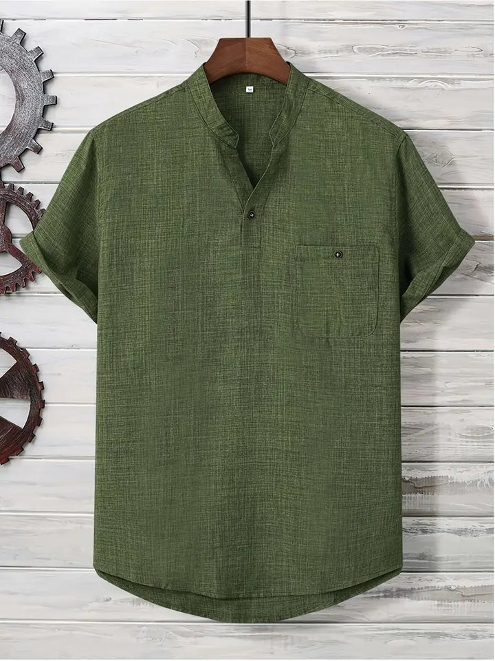 Kieth - Camicia a Maniche Corte Con Tasca Frontale