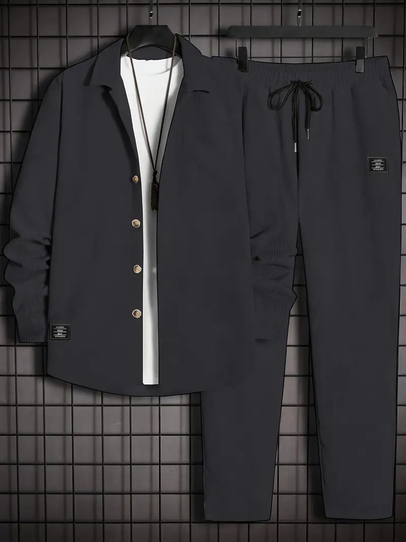 Podolak - Camicia Autunnale e Invernale a Maniche Lunghe Con Pantaloni Larghi