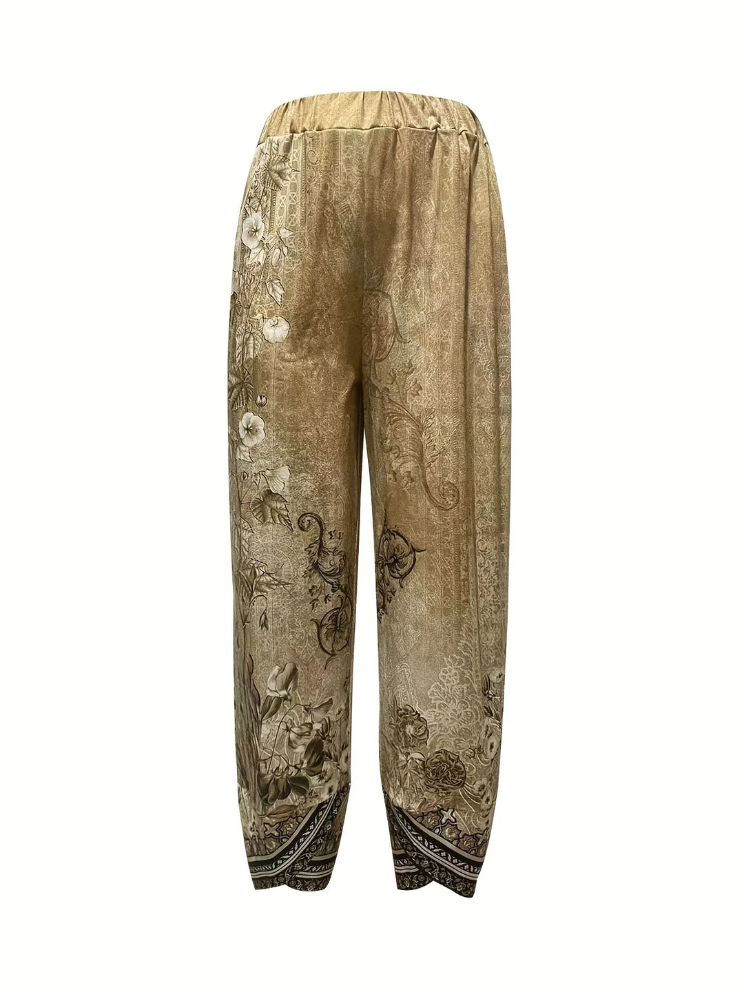 Kayden - Pantaloni Capri Floreali Vintage