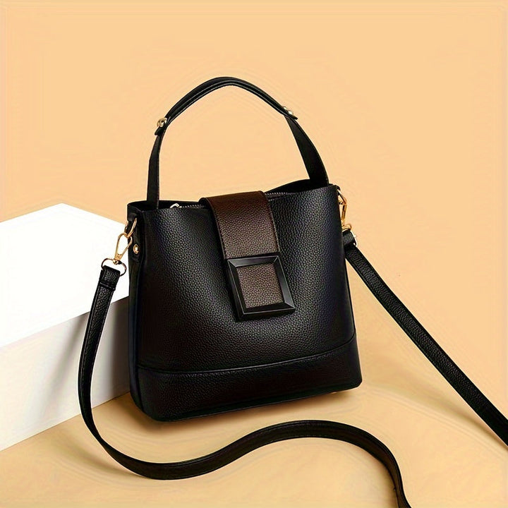 Maladho - Elegante Borsa a Secchiello Con Tracolla Regolabile