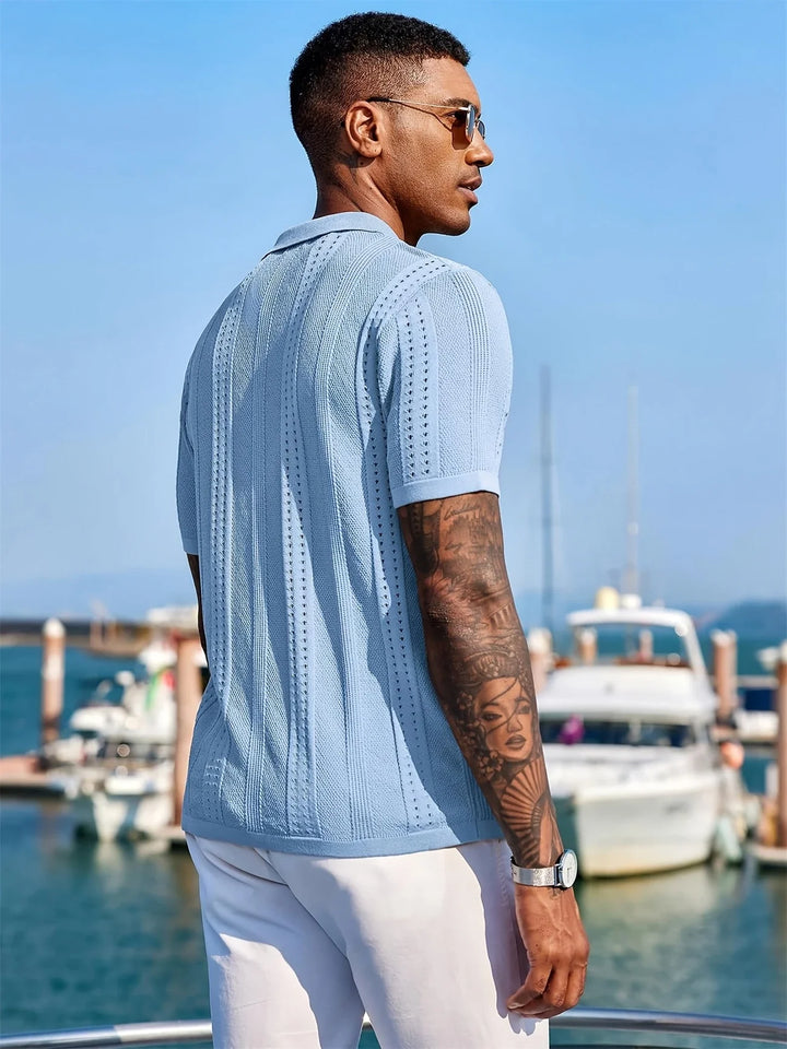 Semyon - Camicia Lavorata A Maglia Con Motivo Intricato Alla Moda