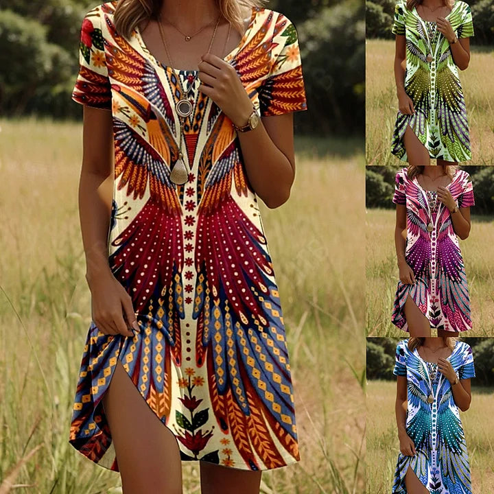 Linnea - Abito Corto Stampato Alla Moda