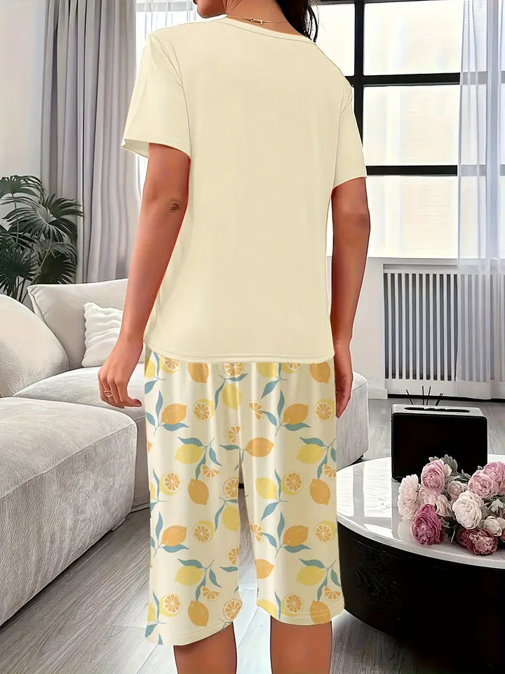 Kinsley - Confortevole Set Abbigliamento Da salotto Con Stampa Floreale