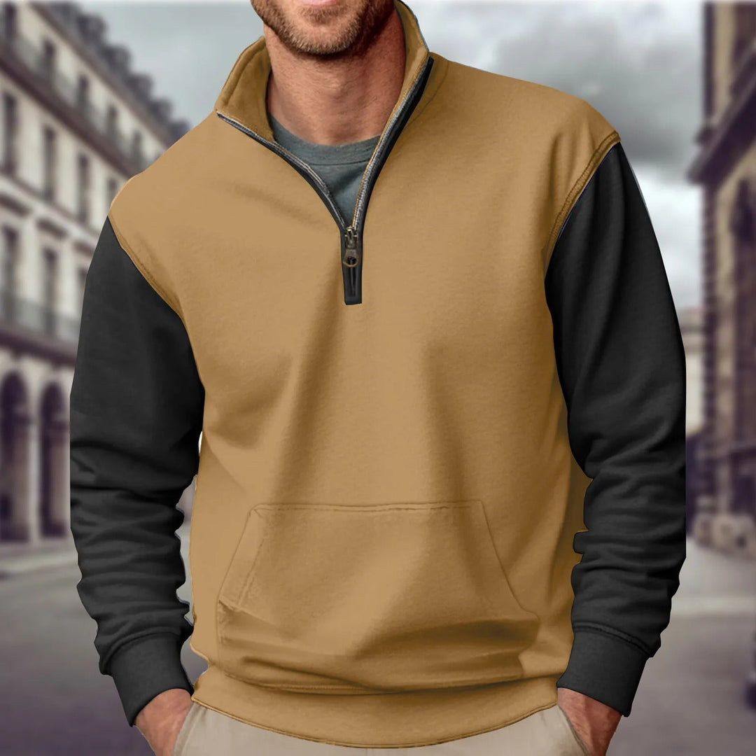 Tammo - Pullover Con Mezza Cerniera Senza Cappuccio