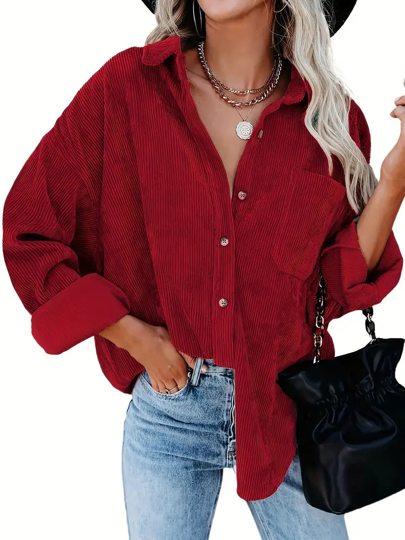 Irmela - Camicia a Maniche Lunghe Con Bottoni