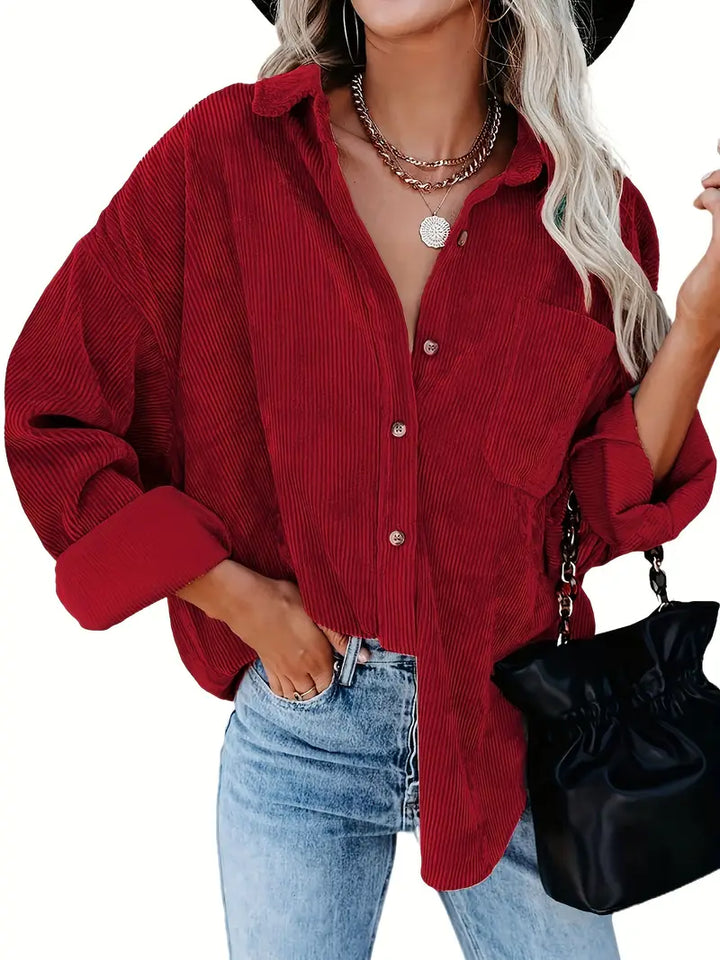 Irmela - Camicia a Maniche Lunghe Con Bottoni