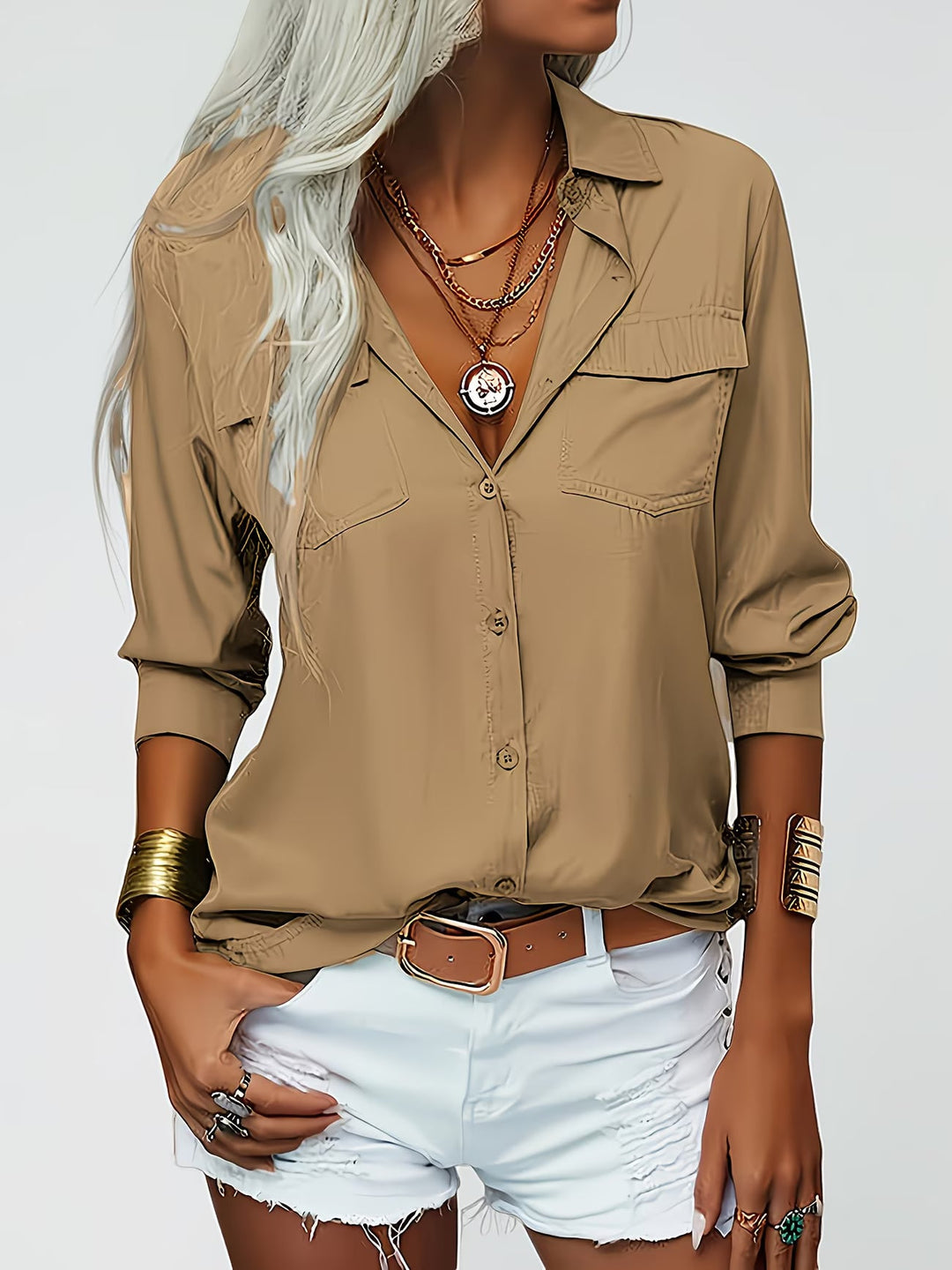 Tierna - Camicia a Maniche Lunghe Con Bottoni