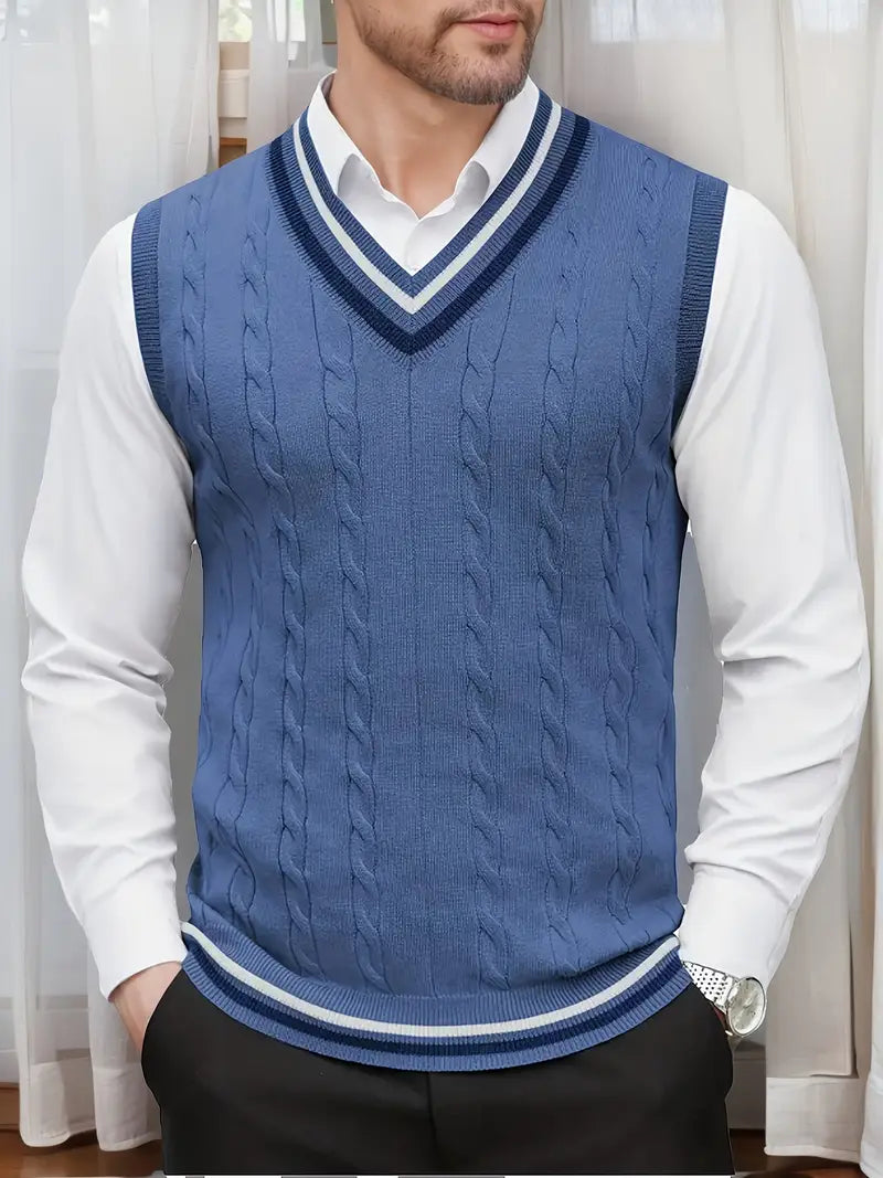 Duane - Maglione Senza Maniche Con Scollo a V