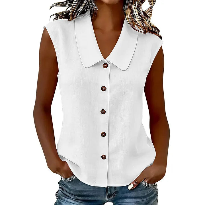 Chisato - Camicia Con Scollo a V E Bottoni