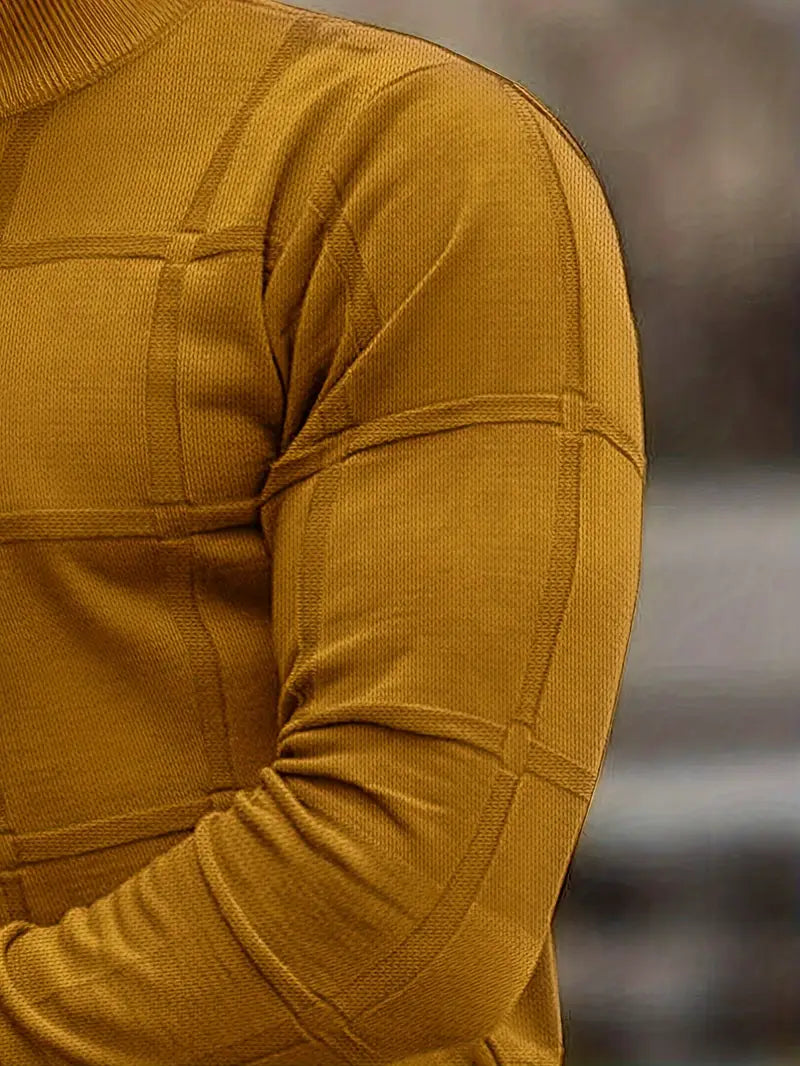 Nunzio - Comoda Lavorato a Maglia Dolcevita Maglione