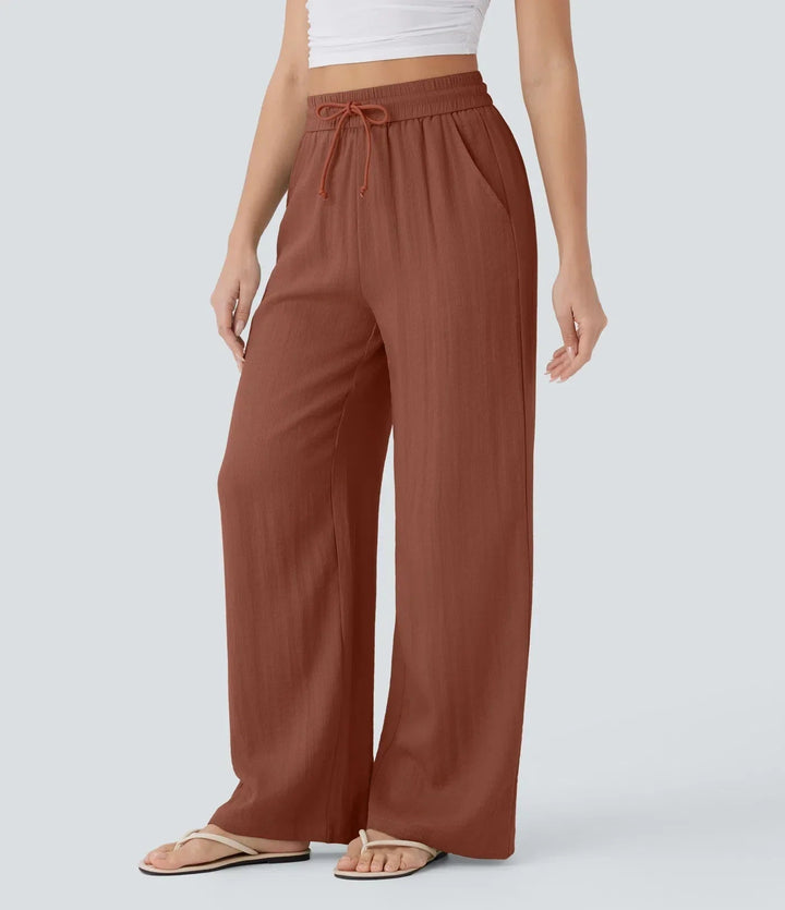 Zafeiria - Pantaloni Di Lino Eleganti
