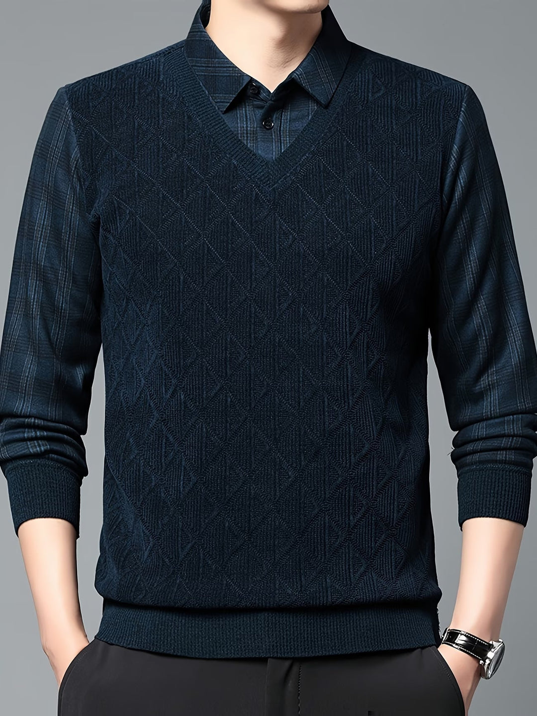 Alan - Maglione in Maglia a Maniche Lunghe