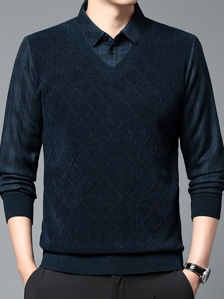 Alan - Maglione in Maglia a Maniche Lunghe
