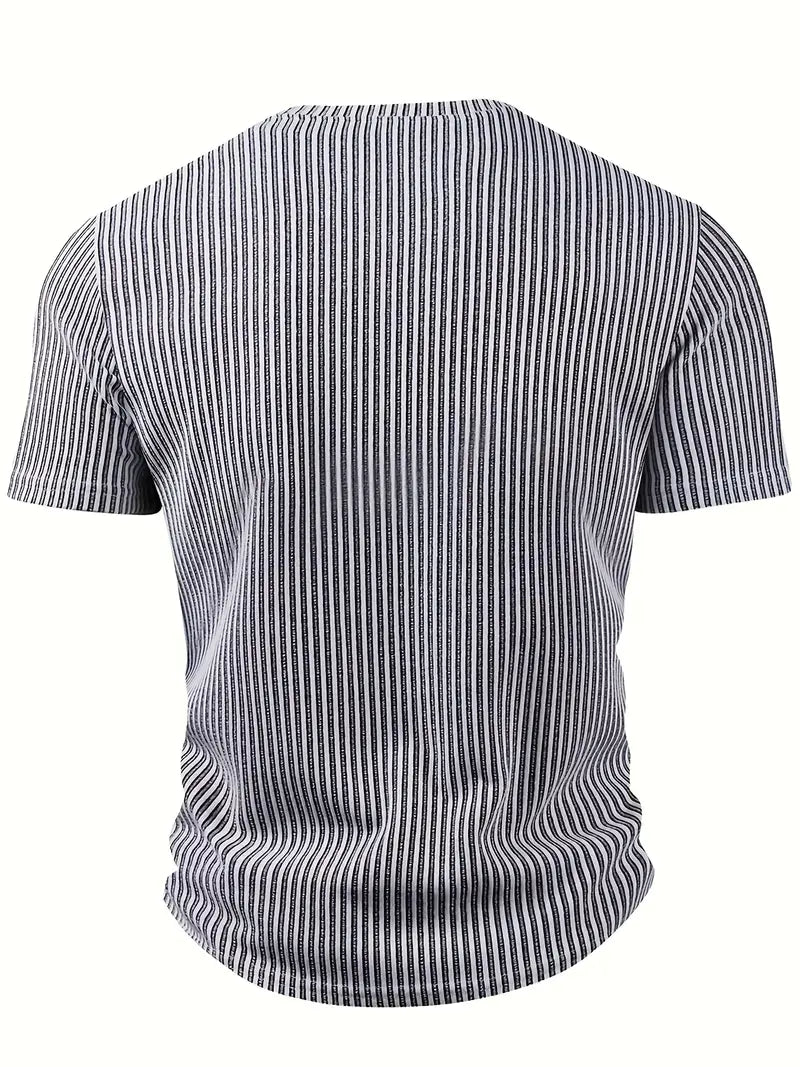 Cihan - Camicia Casual in Maglia a Righe