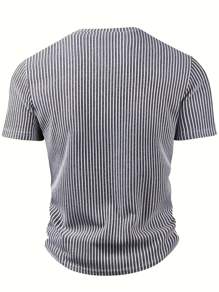 Cihan - Camicia Casual in Maglia a Righe